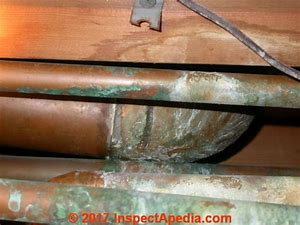 Corroded Copper Pipes